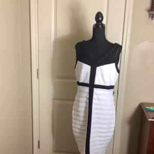 BLACK AND WHITE DRESS
